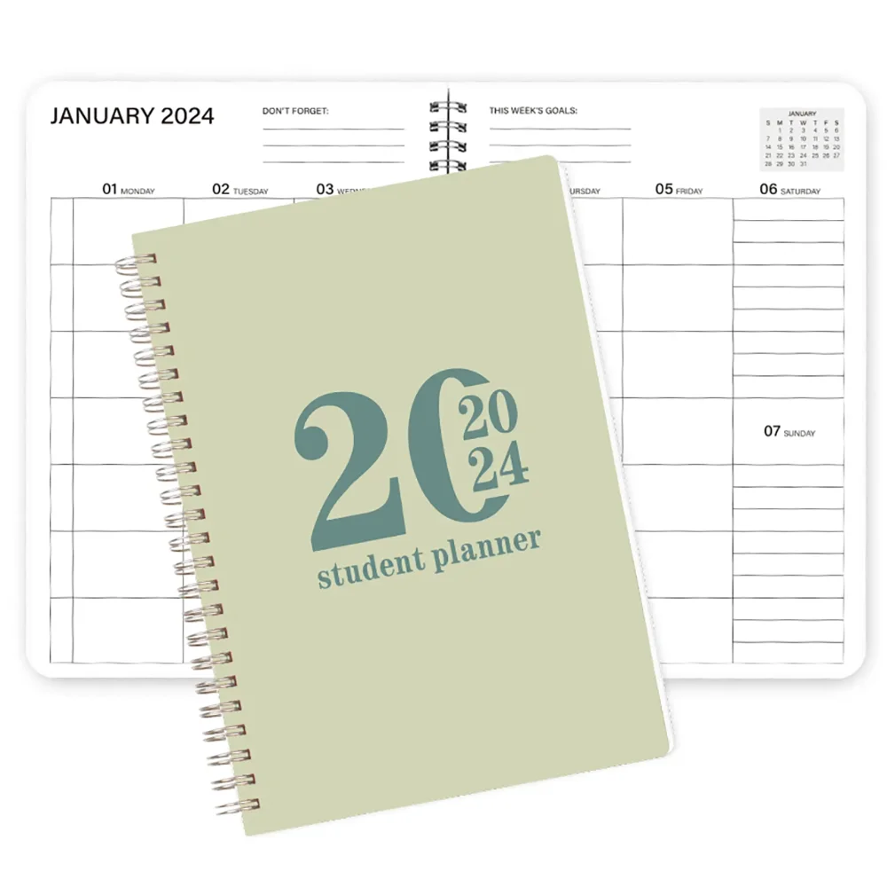 2024 A5 Calendar Daily Plan Schedule Target Student Schedule Diary Stationery Office School Supplies 50 sheets