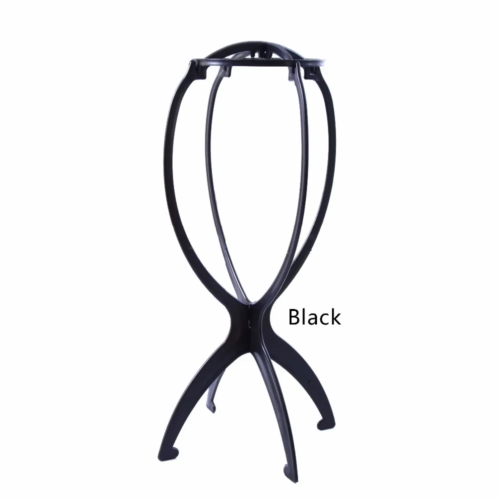 

17x34Cm Ajustable Wig Stands Plastic Hat Display Wig Head Holders Mannequin Head/Stand Portable Folding Wig Stand