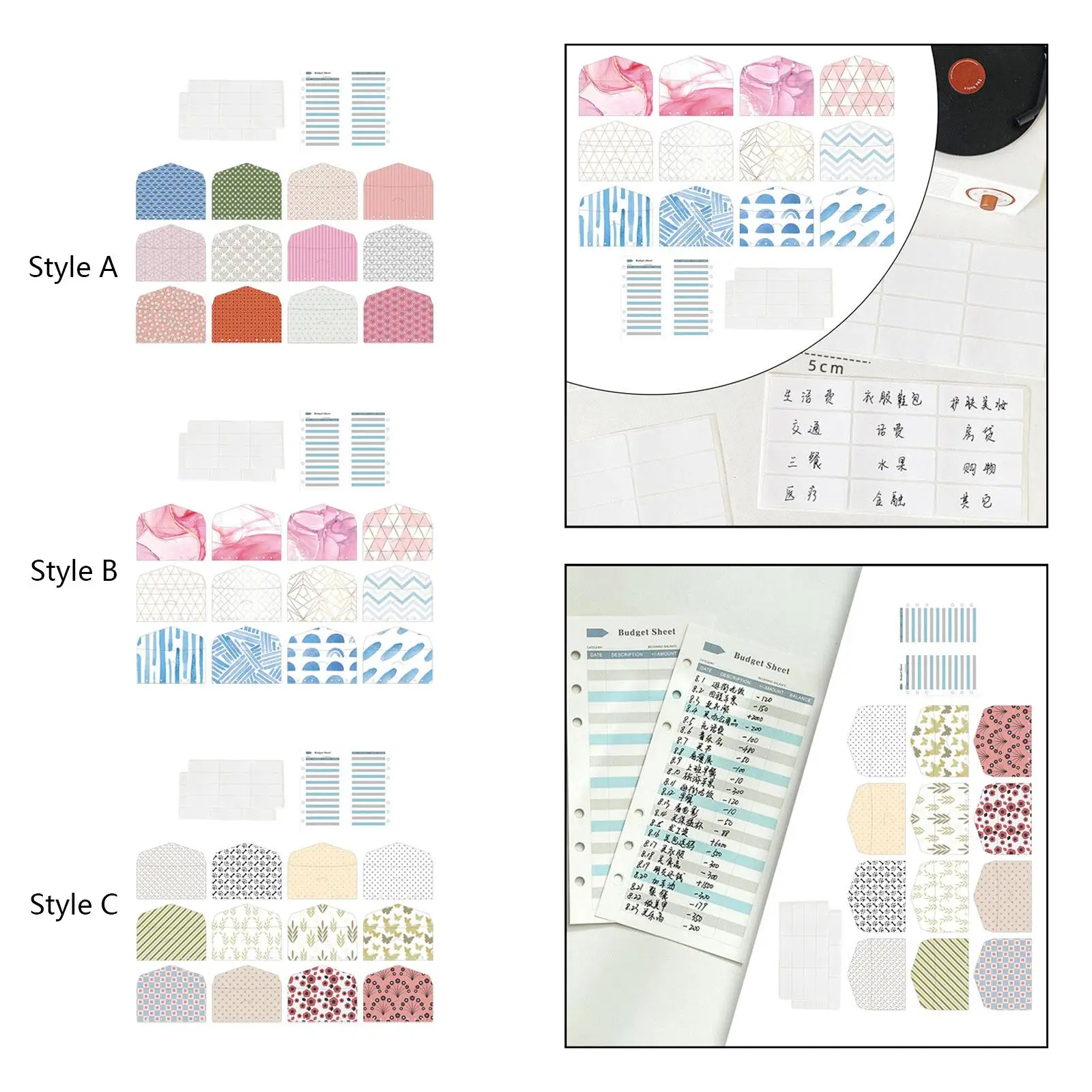 12 шт., конверты для экономии денег