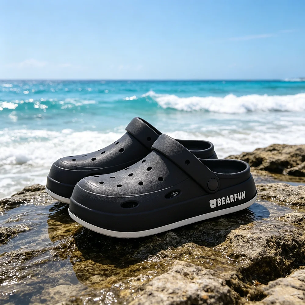 Zuecos de Verano para Hombre y Mujer, Zapatos de Jardín, EVA, Suela Gruesa Antideslizante, Pantuflas de Playa, Zuecos Casuales para Parejas, Pantuflas de Ducha Unisex