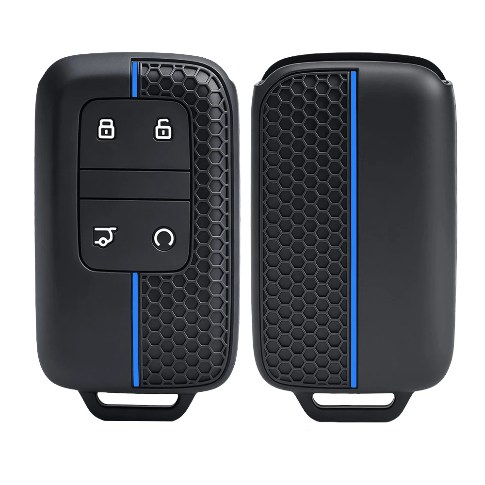 Silicone Car Key Cover for Jetour G700 T1 T2 2025 2026 Remote Key Fob Anti-drop Protective Holder Shell Keychain Accessories