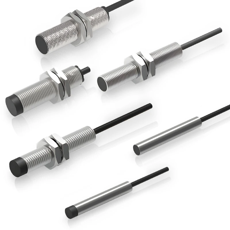 Shielded Stainless Steel Inductive Proximity Sensor IP67 6mm Ultra-Miniature Cylinder Flush Proximity Switch 5V