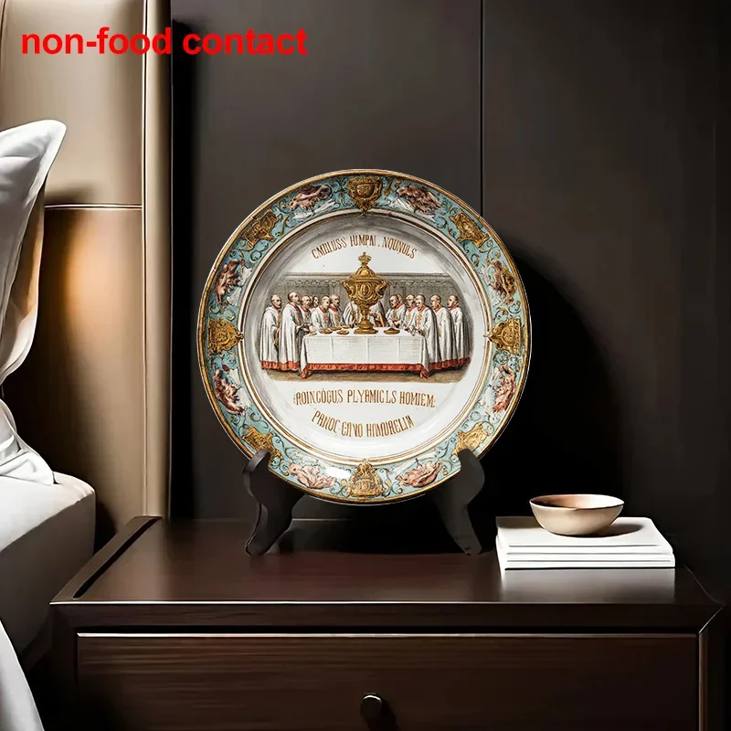 1pc 1pcs 1pc 1pcs (singular/plural Acceptable) 1pc 1pcs 1pc - 1pc 1pcs 1pc Vintage Ceramic Wall Plate - Round Decorative