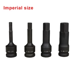 1PC 1/2 Inch Hex Bit Socket Wrench Adapter 3/16 5/16 7/16 5/32 9/16 5/8 9/32 1/4 3/8 1/2 CR-MO Impact Screwdriver Bit Hand Tool