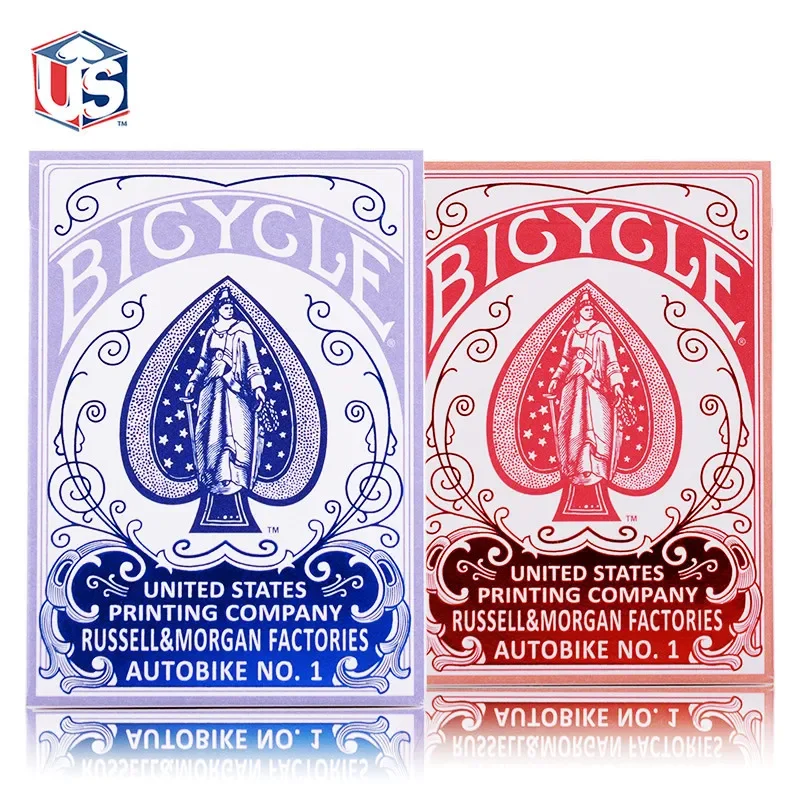 

Bicycle AUTOBIKE No.1 Playing Cards Blue/Red Retro Poker USPCC Collectible Deck Card Games Card Magic Magicians Prop Accessory