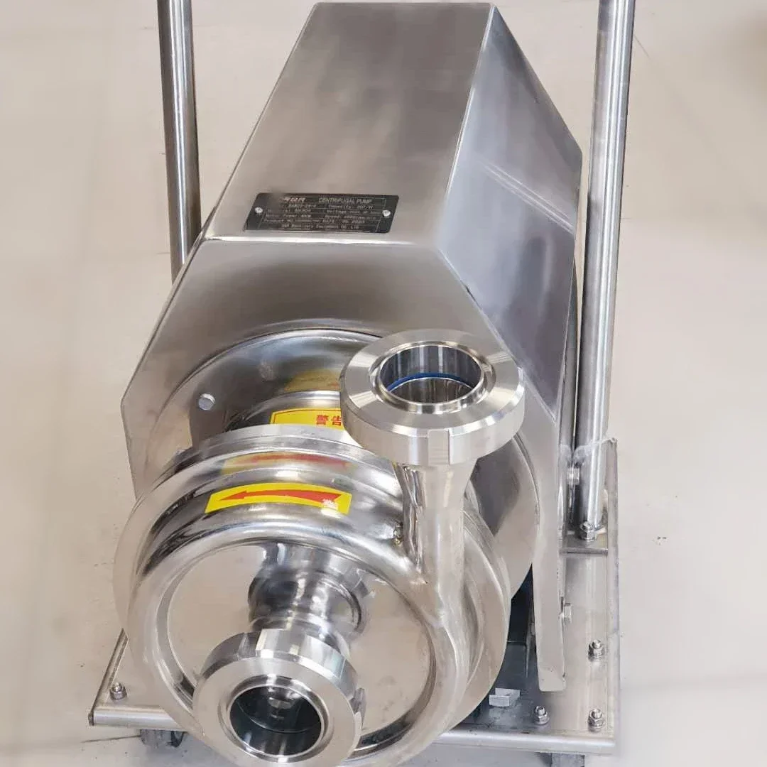 

1hp 304 stainless steel self priming pump sanitary centrifugal water pump with motor