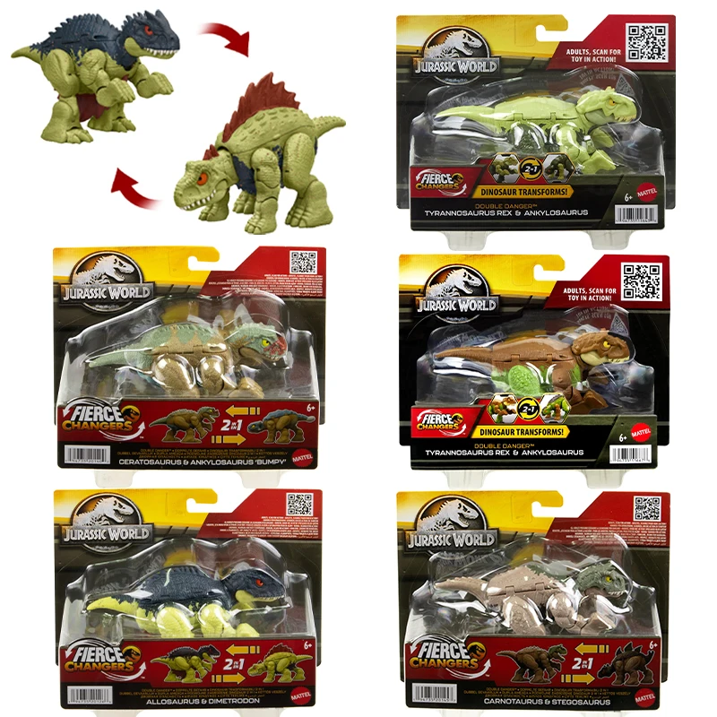 

Jurassic World Dinosaur Fierce Changers Dinosaur Figure Transforms Toy Stegosaurus Indominus Rex Model Children Educational Toys