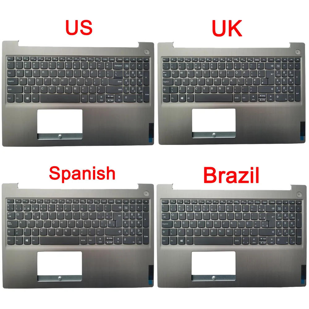 

New Brazil BR/Spanish SP/UK/US Keyboard For Lenovo IdeaPad 3 15ADA05 3-15ARE05 15IML05 15IIL05 15IGL05 With Palmrest Upper Cover