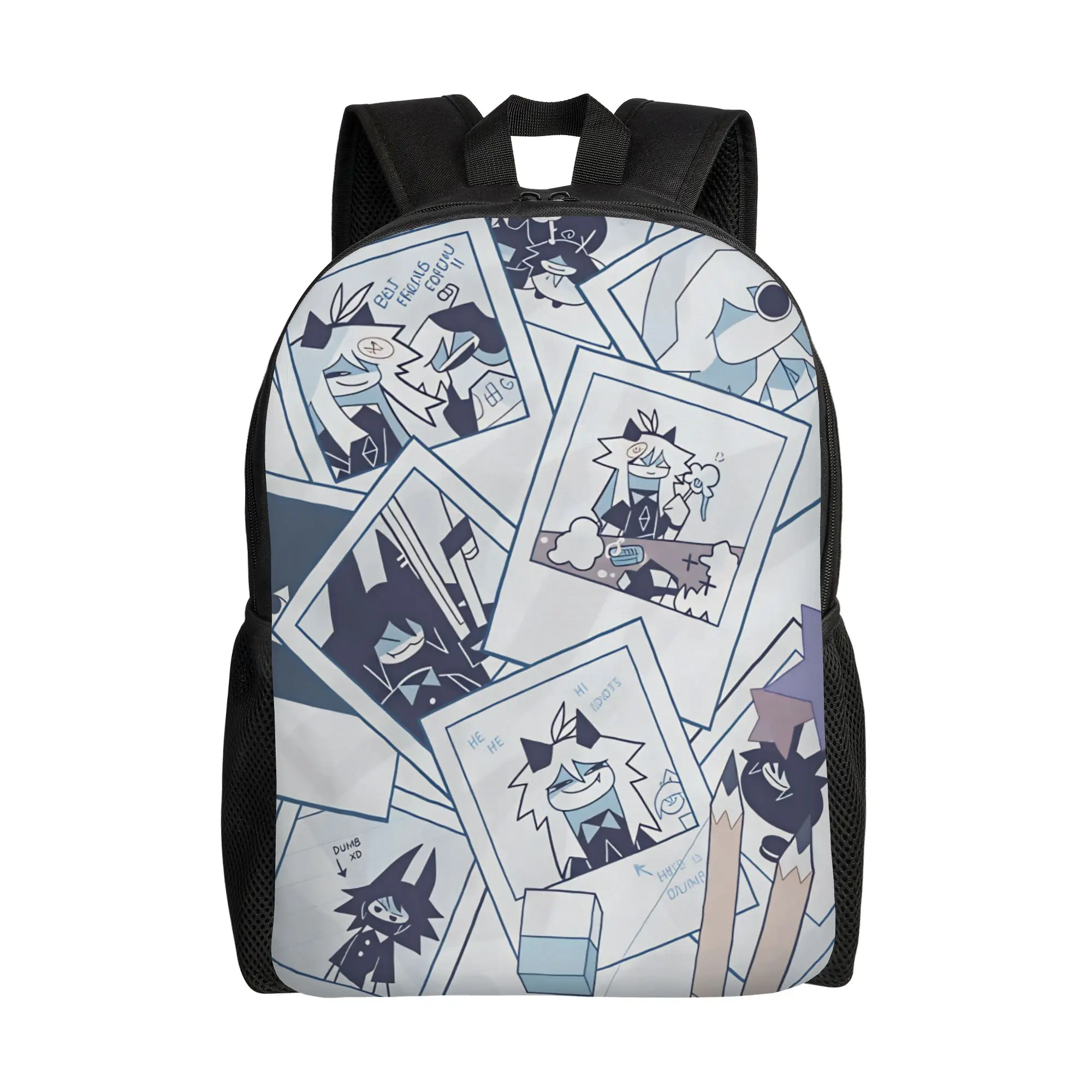 Fundamental Paper Education Backpack  Teen Polyester Trekking Backpacks Pattern Kawaii School Bags Rucksack