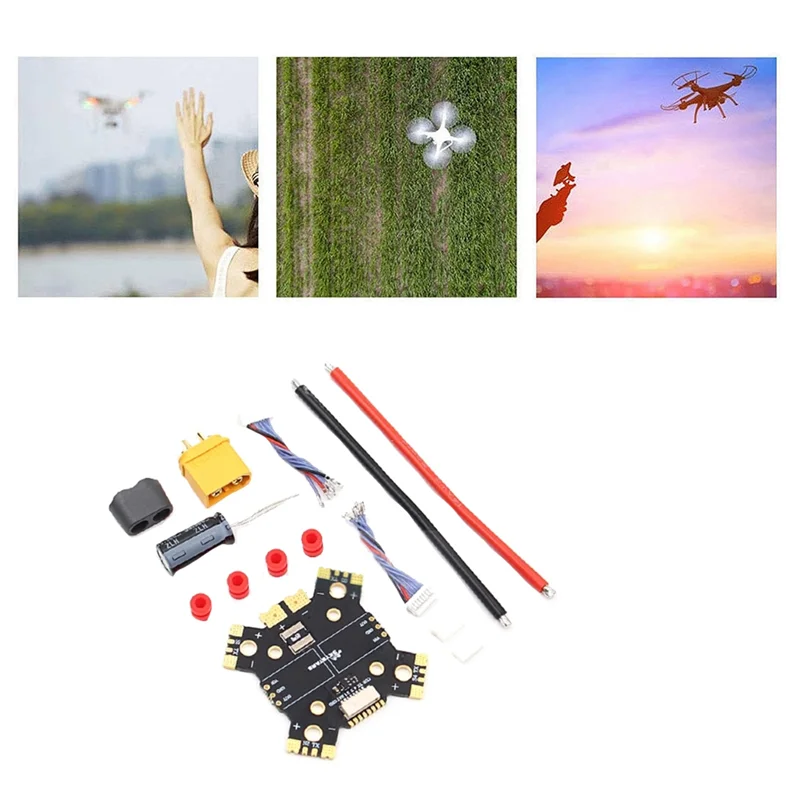 

ABSF для SKYSTARS PDB XT60, плата распределения питания 4X25A 4X30A для FPV дрона, квадрокоптера PDB XT60, концентратор питания