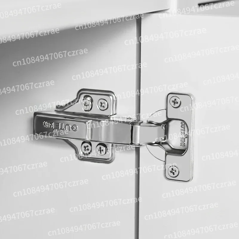 High-end two-stage force 304 stainless steel hinge hinge, fully damped clothing cabinet door aircraft spring hydraulic buffer