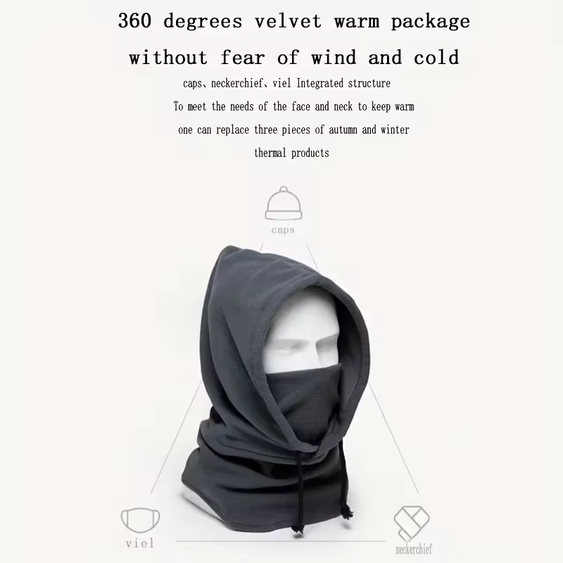 Unisex Winter Neck Gaiter Elastic Fleece Spandex Neck Warmer Thick Warm for Jogging Fishing Winter Outside Neck Gaiter