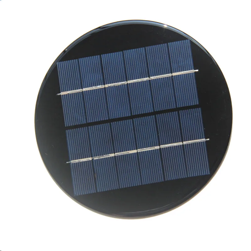 2 W rundes Solarpanel, 6 V Durchmesser, 150 mm, polykristalline kreisförmige Solarzellen für Heimwerker, 3,7 V Batterielicht, Epoxid-Studien-Kits, Ladegerät – Detail 2