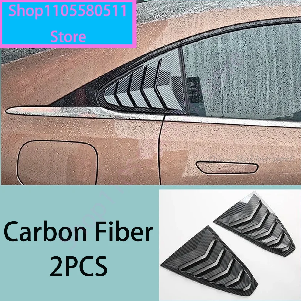 For Mazda 6e EZ-6 J90A 2024~2026 Car Carbon Fiber Door Handles, Rear Quarter Louvers, Fuel Tank/Electrical Box Cover Accessories view 5