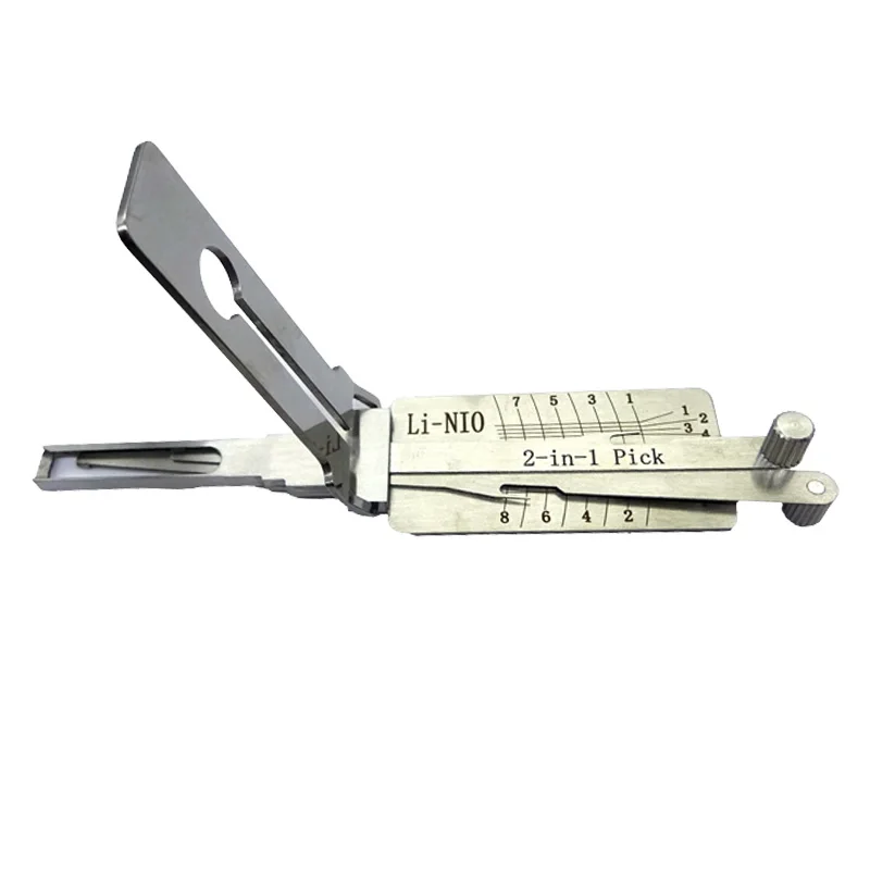 Lishi LiXiangWeiLai 2 in 1 Lock Tools Decoder Ignition Car Door Open for Li Auto L7L8L9 and NIO Models Vertical Milling