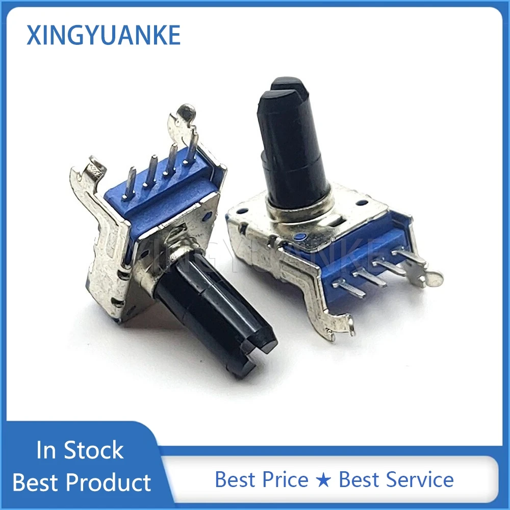 5PCS RK11 Type RK1111NH Single B10K B20K B50K B100K Electronic Organ Audio Volume Control Potentiometer 4-Pin Shaft Length 13MM