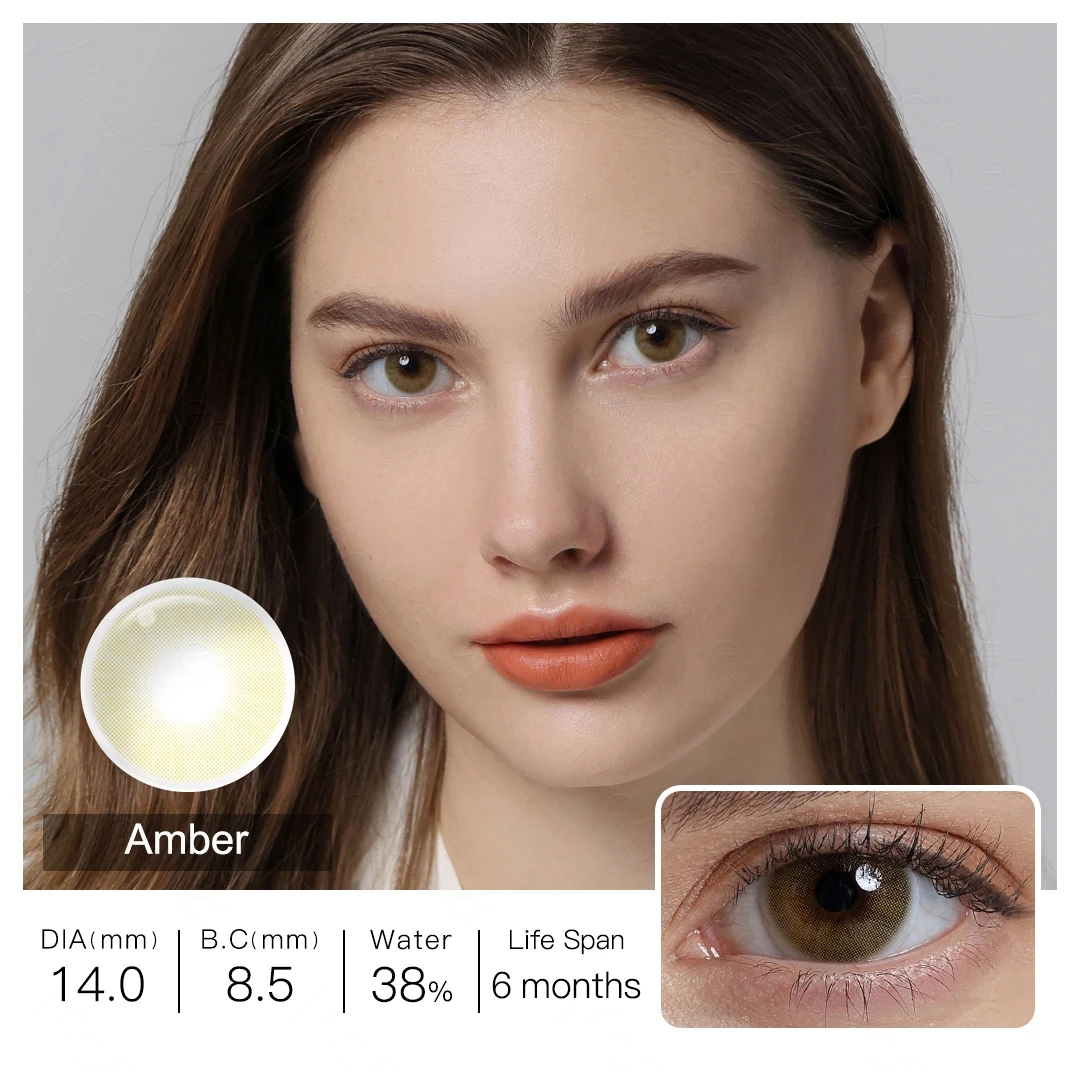 Color Contact Lenses with Diopters Beautiful Pupils Natural Graduated Contact Lenses for Eyes Prescription lenses for Myopia