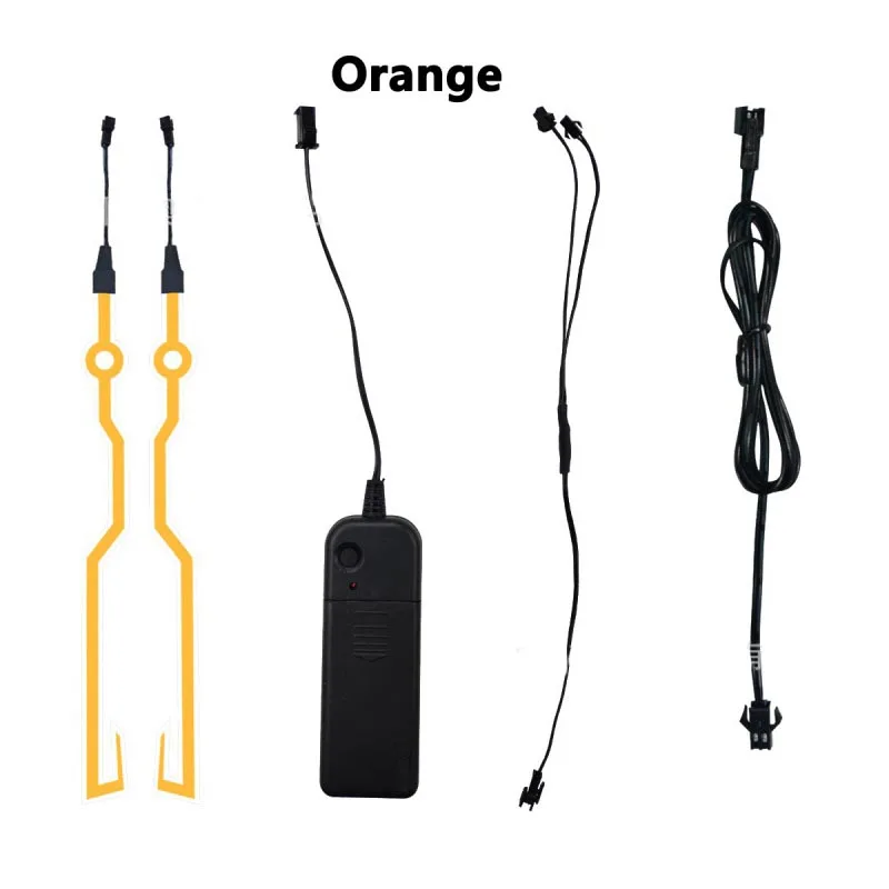 Helm Sepeda Motor LED Strip Bercahaya Lampu Dingin Strip Stiker Bercahaya Reflektif Berperekat Dekorasi Tahan Air Dimodifikasi