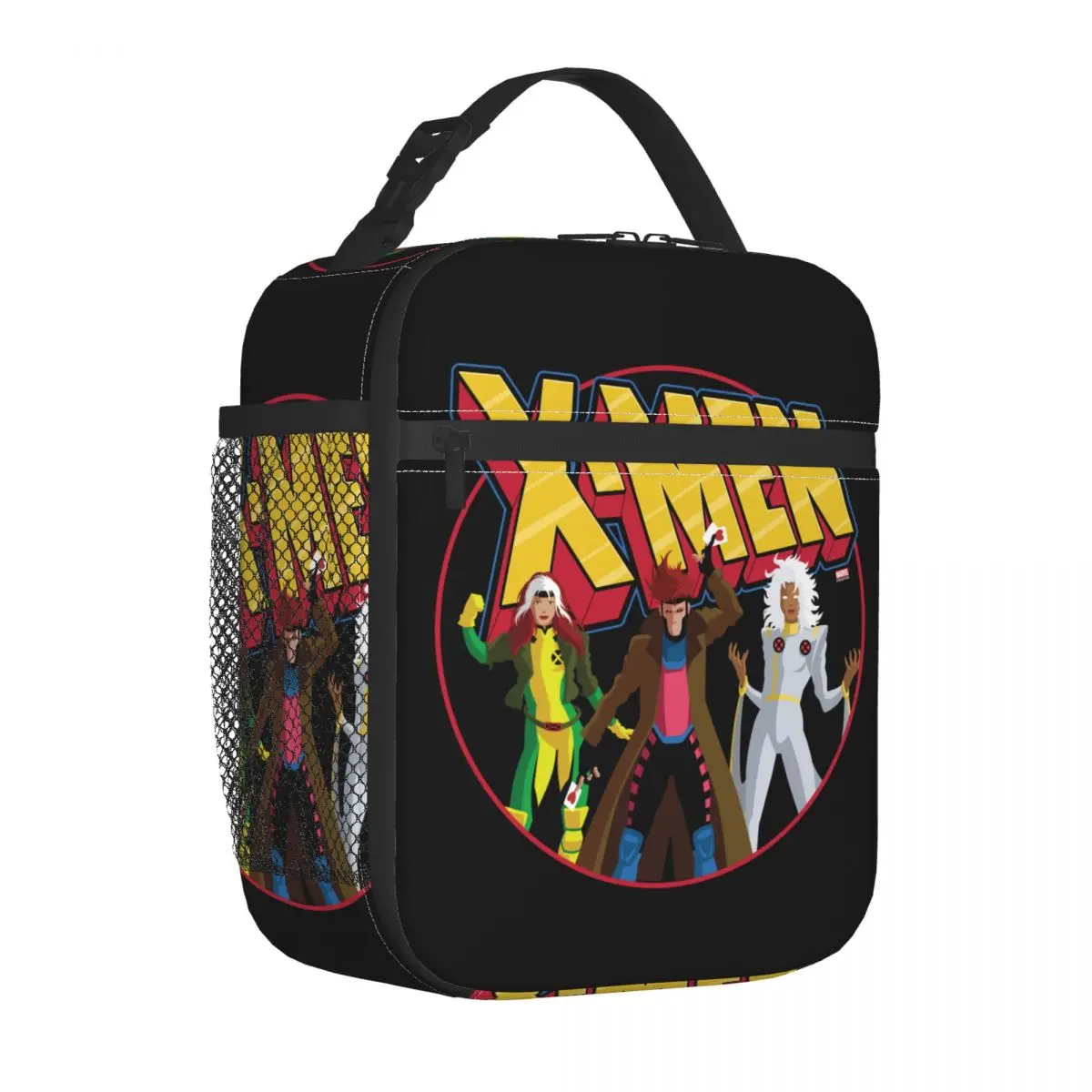 X-Men Rogue Gambit Storm Icon Insulated Lunch Bags Cooler Meal Container Leakproof Tote Lunch Box Men Women Beach Outdoor