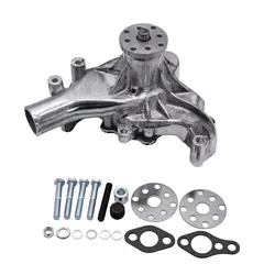 Water Pump Long Chrome Durable Automotive for Chevy 283 327 350 383 Sbc Automobile Accessory Stable Performance