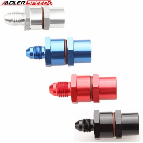 Imagen 1 del producto Filtro de línea de alimentación de aceite Turbo de alto flujo 4AN macho a AN4 hembra, 30 micras, negro/plata/rojo/azul