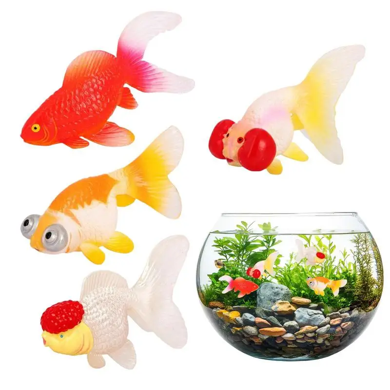 

Fake Fish 4X Fish Decorations Creative Floating Marine Animal Decoration For Display Home Garden Indoor Outdoor Fish Tank