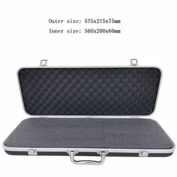 Suitcase Portable Storage Instrument Lining Aluminum Box Plastic Case With Safety Alloy Sponge Impact Toolbox Resistant