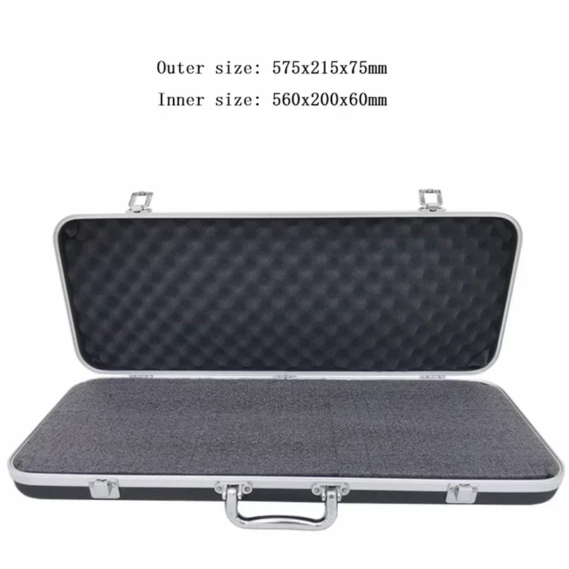 Suitcase Portable Storage Instrument Lining Aluminum Box Plastic Case With Safety Alloy Sponge Impact Toolbox Resistant