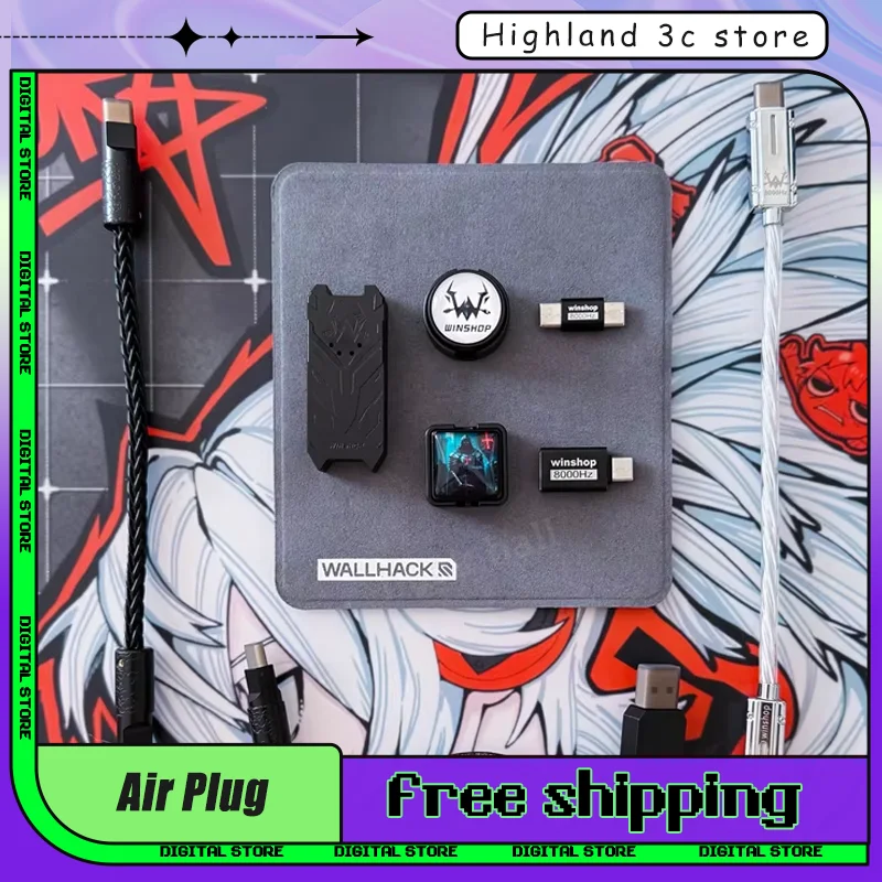 

Winshop Air Plug Cable Double Head Series Mechanical Keyboard Dual-Use Magnetic Axis Keyboard Cable Desktop First-Line Accessory