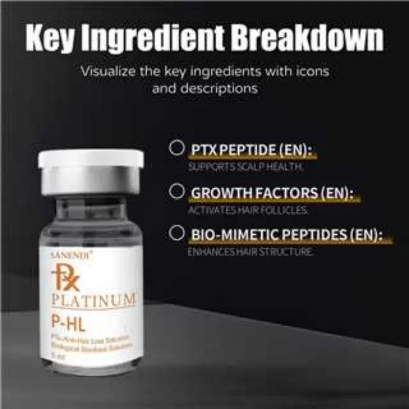 معالجة زيت نمو الشعر المتقدمة من سانندي لصحة فروة الرأس وجذور الشعر الأقوى تمنع كسر محلول العناية بالشعر الجاف #3