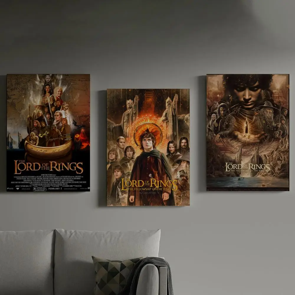 

L-Lords Of The R-Rings Poster Prints Canvas Painting Wall Art Picture Living Room Home Decor Tracklist Music Album Cover