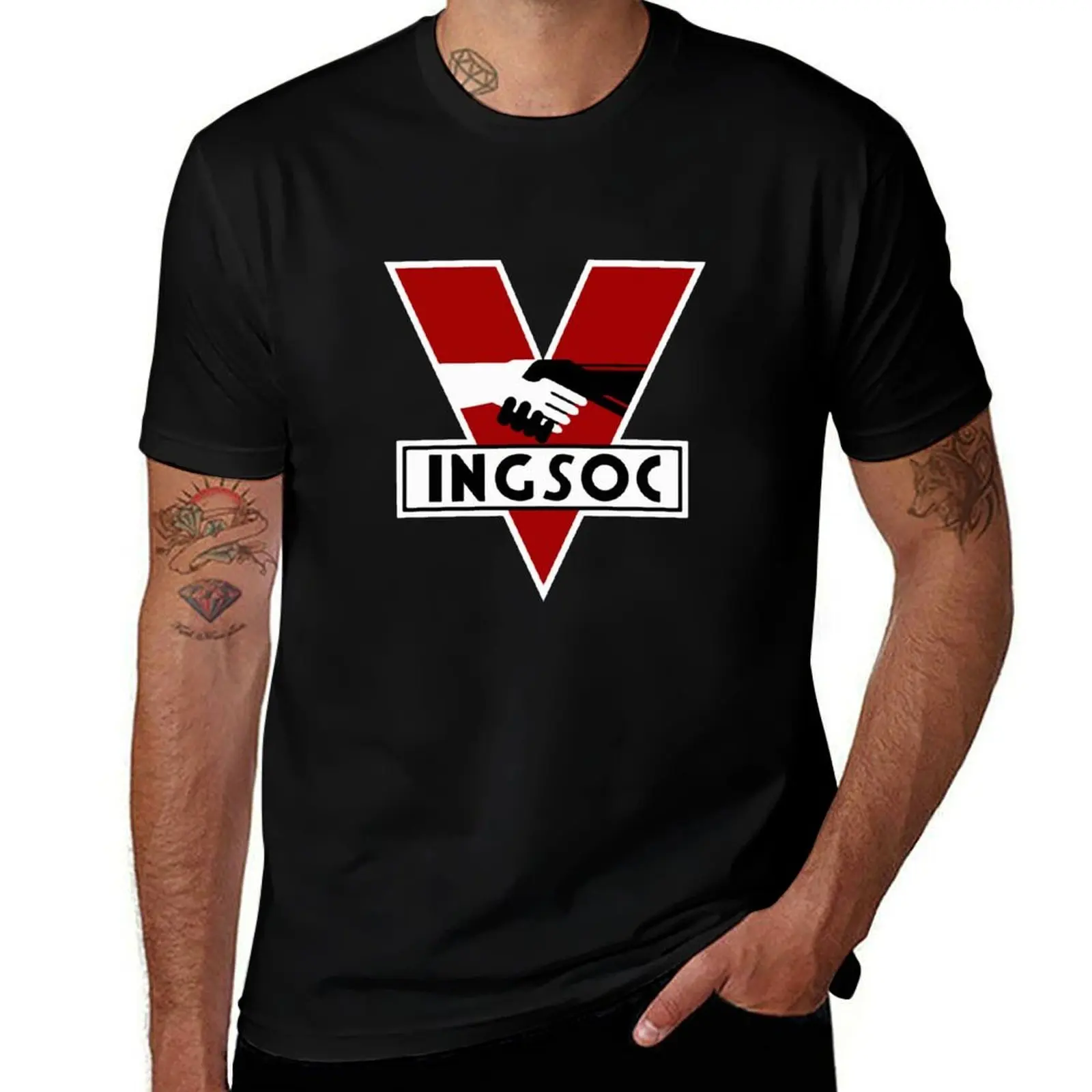1984 Ingsoc Logo T-Shirt Plus Size Lightweight Top T-Shirt