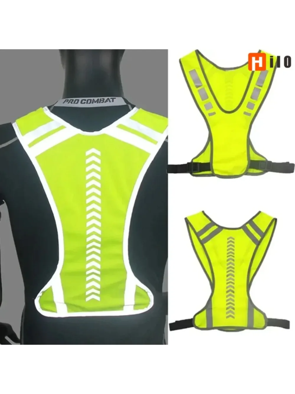 High Visibility Safety Highlight Night Motorcycle Reflective Cycling Vest Traffic Coat Night Running Working Reflective-Cloth