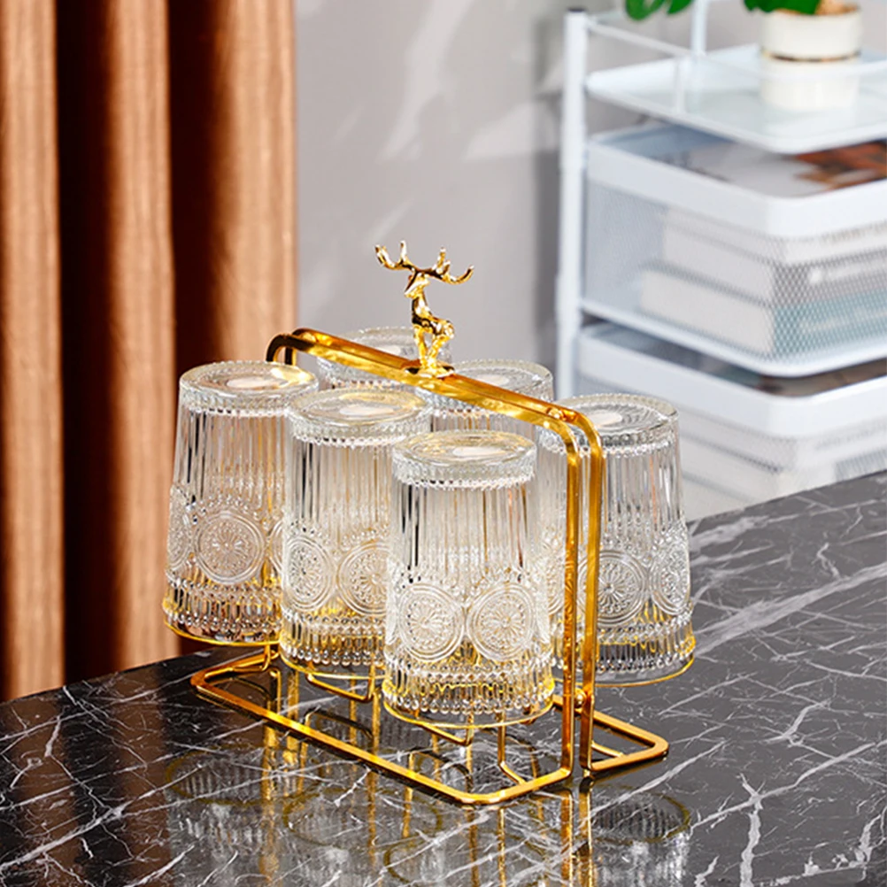 Cup Storage Rack Kitchen ganizer Drying St Bottle Drainer Plastic Smooth Modern Space Saver Countertop Clean Neat Home Storage