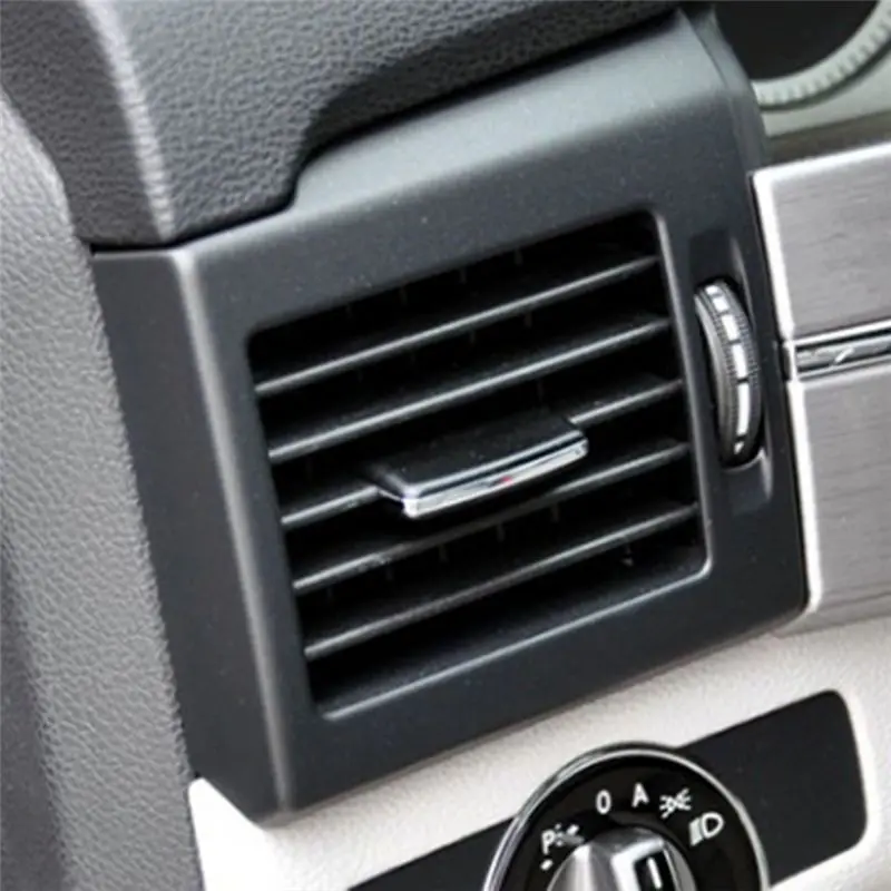 ABOK-Car Dashboard AC Air Vent Grille Cover For Mercedes Benz GLK X204 2008-2012 LHD Air Conditioner Outlet Panel