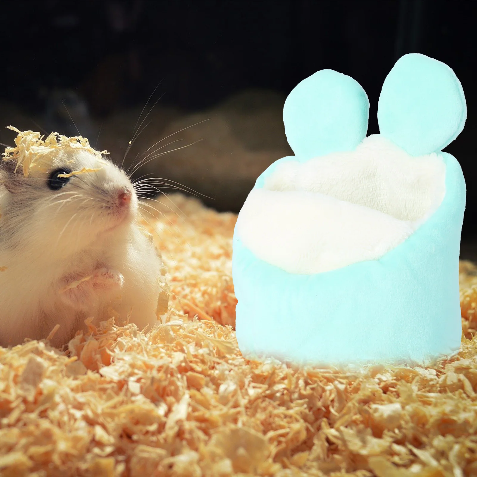 

1Pcs Pet Warm Nest Handheld Hamster Nest Guinea Pig Cotton Mini Warm Hamster Den Small Pet Sleeping Bed