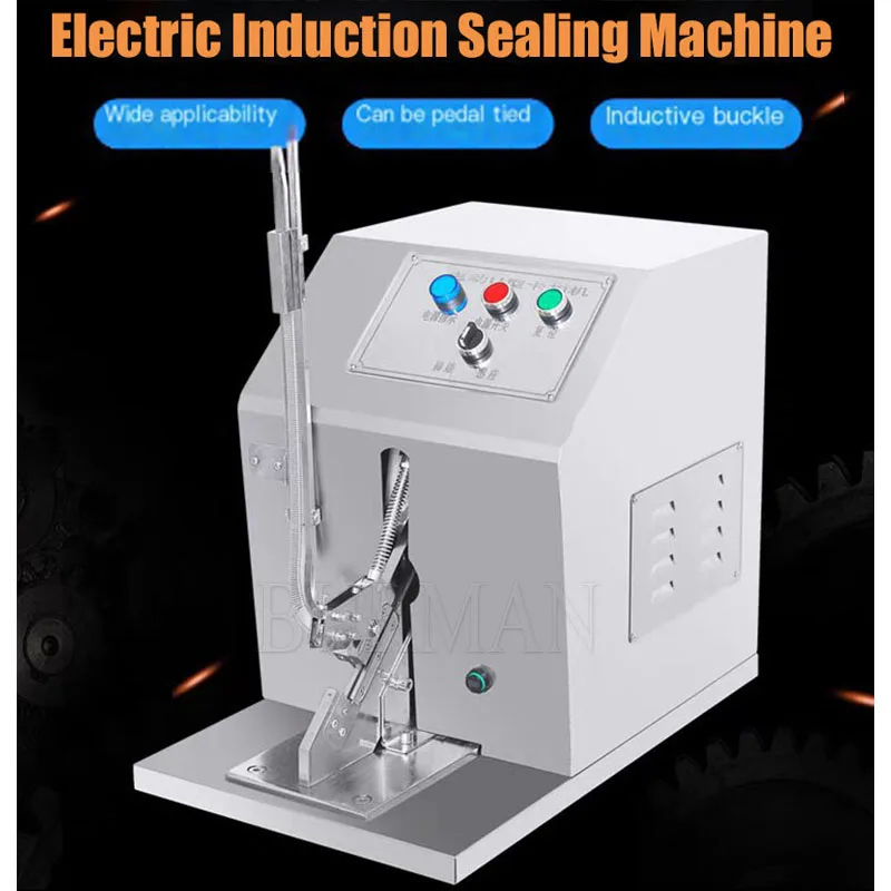 Stainless Steel U Shape Button Ham Sealing Electric Sausage Casing Clipper Clipping Machine Tying Aluminum Clips 220V