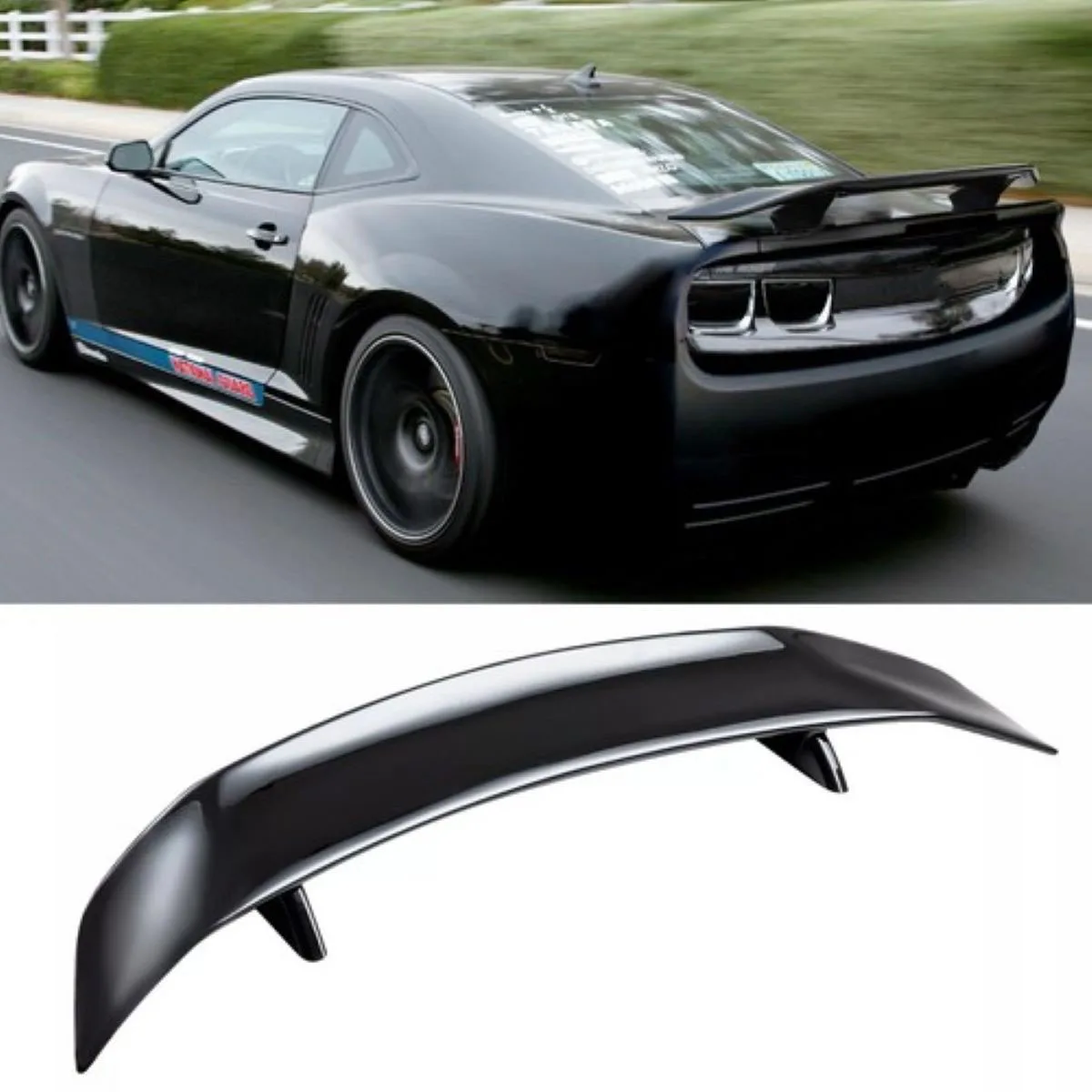 

46" Rear Trunk Spoiler GT Wing Gloss Black For Chevy Camaro RS SS 2SS ZL1 LT LS