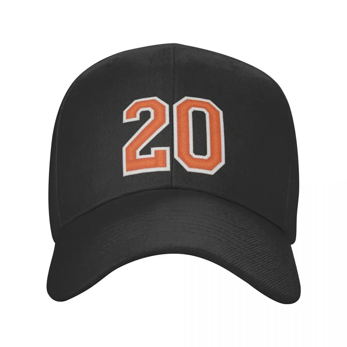 Sports Number 20 Jersey twenty Orange Baseball Cap Wild Ball Hat fashionable Baseball For Men Women's