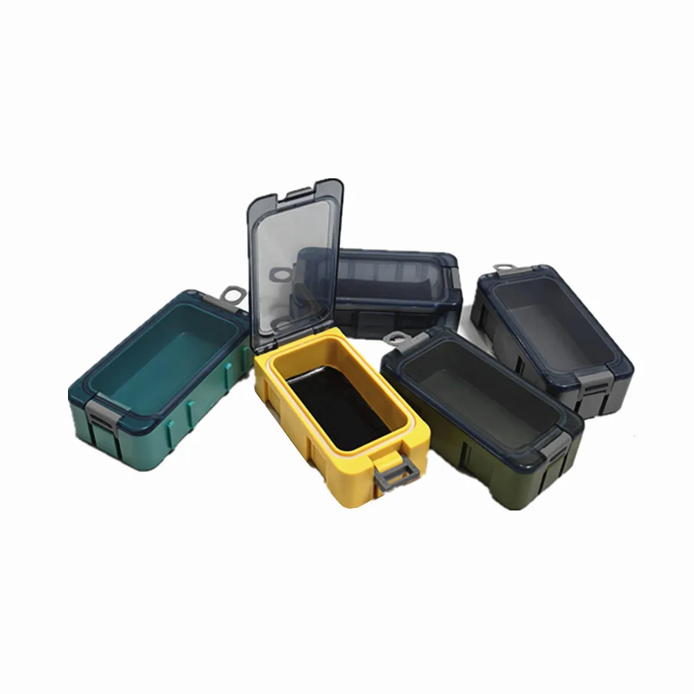 Waterproof Tackle Box,Portable Organizer With Storing Tackle Set Plastic Storage - Mini Utility Lures Fishing Box, Containers