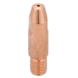 Punta de contacto de cobre de 0,8/1,0/1,2mm, M6 para soplete de soldadura 24KD MIG/MAG, 2,8 cm/1,1 pulgadas, hecho de cobre rojo, Re de alta temperatura