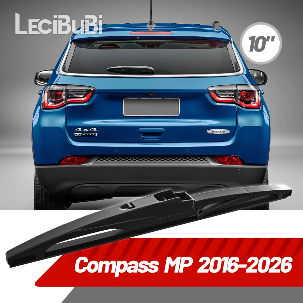 Rear Wiper 10″ For Jeep Compass MP 2016-2026 Windshield Windscreen 1pcs Rear Wiper Blade Car Accessories Auto