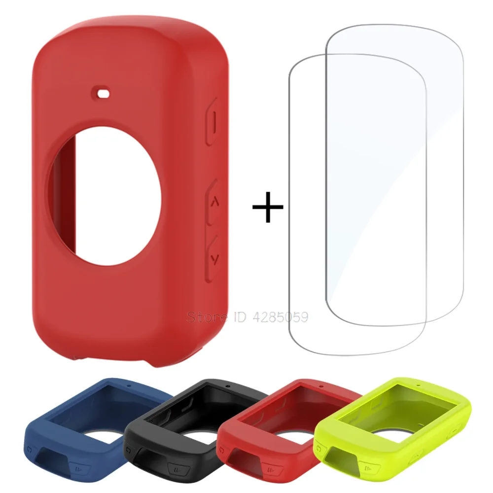 Funda de silicona TPU o marco protector de vidrio templado para Garmin Edge 830 530 130 Plus, cronómetro GPS, accesorios protectores de pantalla