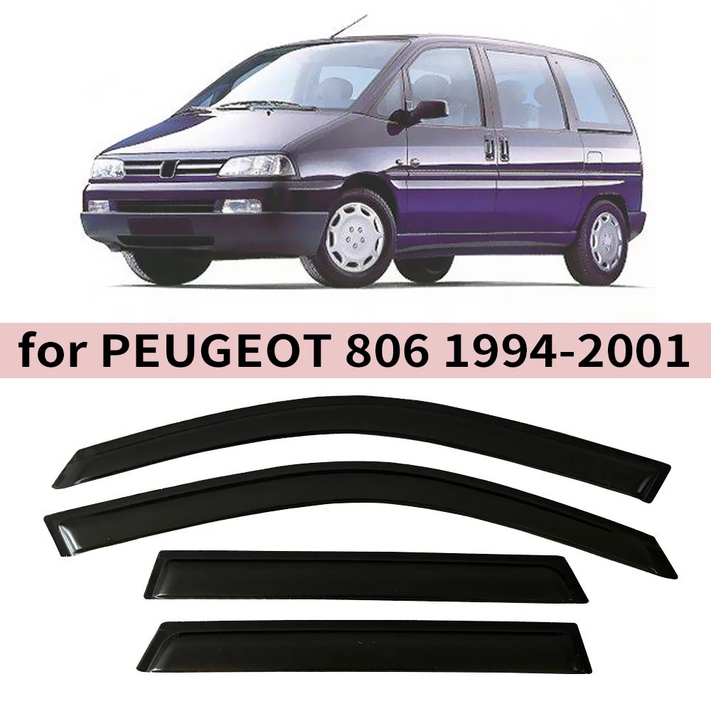 

Оконный козырек для Peugeot 806 1994 1995 1996 1997 1998 1999 2000 2001, ветровые дефлекторы, защита от дождя, дверной козырек, вентиляционные шторы