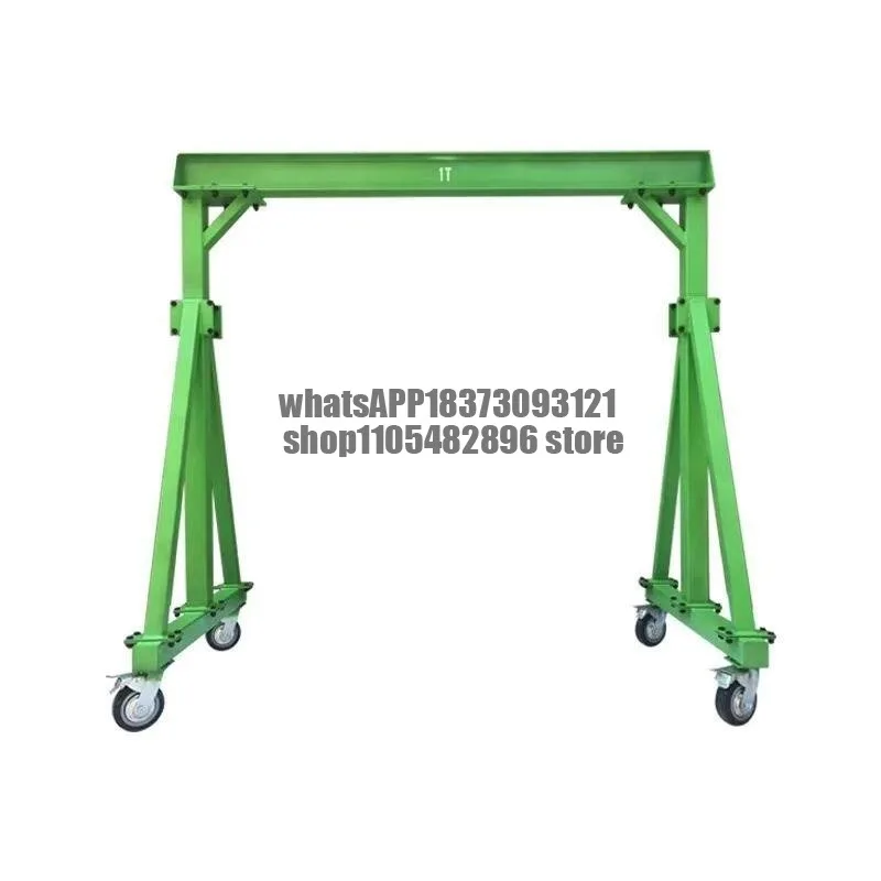 Small gantry electric hand push type crane crane hanger lifting type simple 1/3/5 ton mobile gantry crane