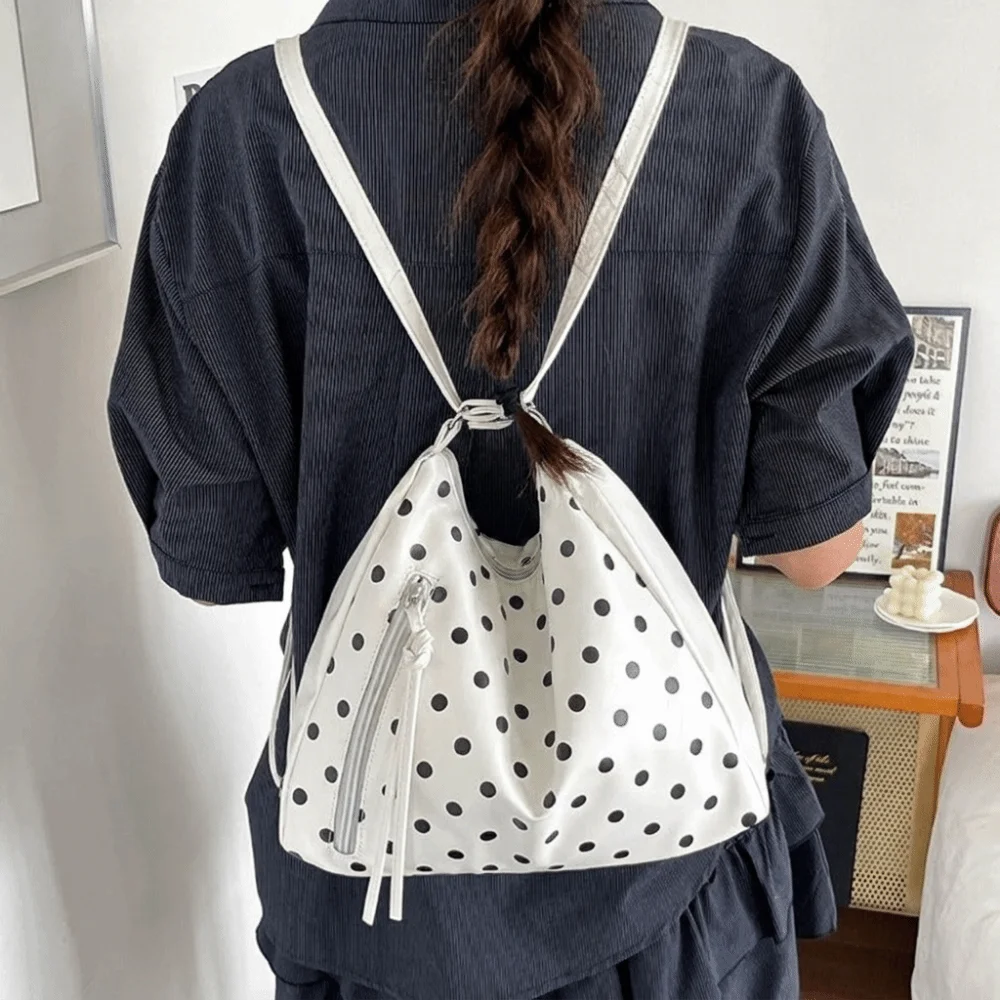 Vintage PU Leather Polka Dot S - огляд і ціна Leather Work Womens Backpack