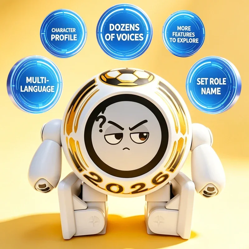 Ai SOCCER PRO smart robot Chat conversation dance Action control USB charging AI robot Custom role A variety of AI big models view 4