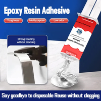 Loolifl, High Temperature Adhesive, Ab Transparent Welding Adhesive, Used for Metal Bonding, Strong Repair, Industrial Adhesive