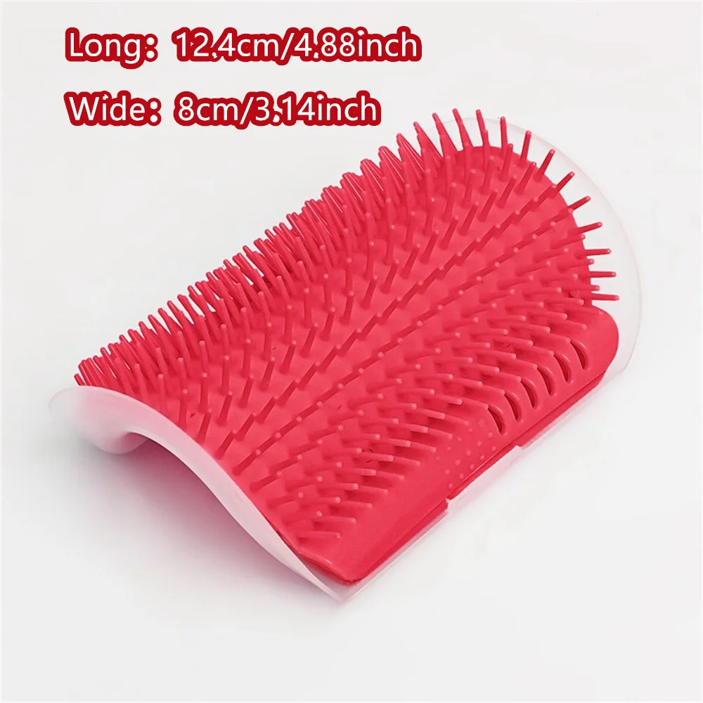 2/1PCS Pet Brush Comb Play Cat Toy Softer Cat Self Groomer Massage Comb with Catnip Face Scratcher for Kitten Puppy Cat Clean