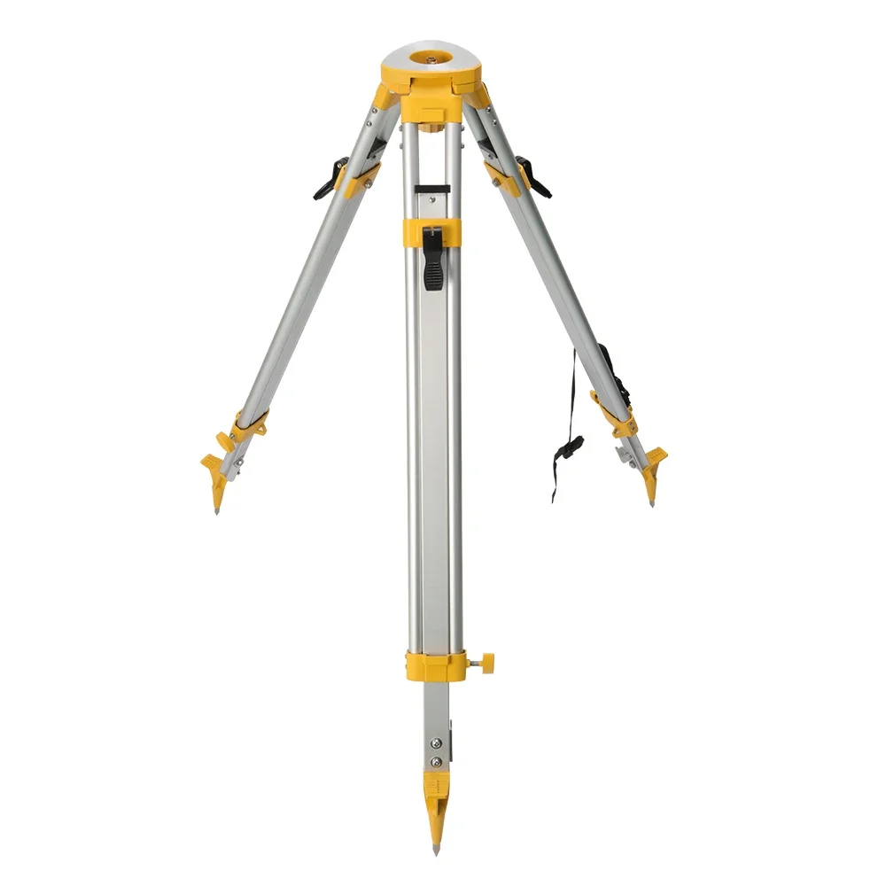 High Quality RTA10 Light Weight Yellow Color Aluminum Tripod With 140mm Head For Surveying